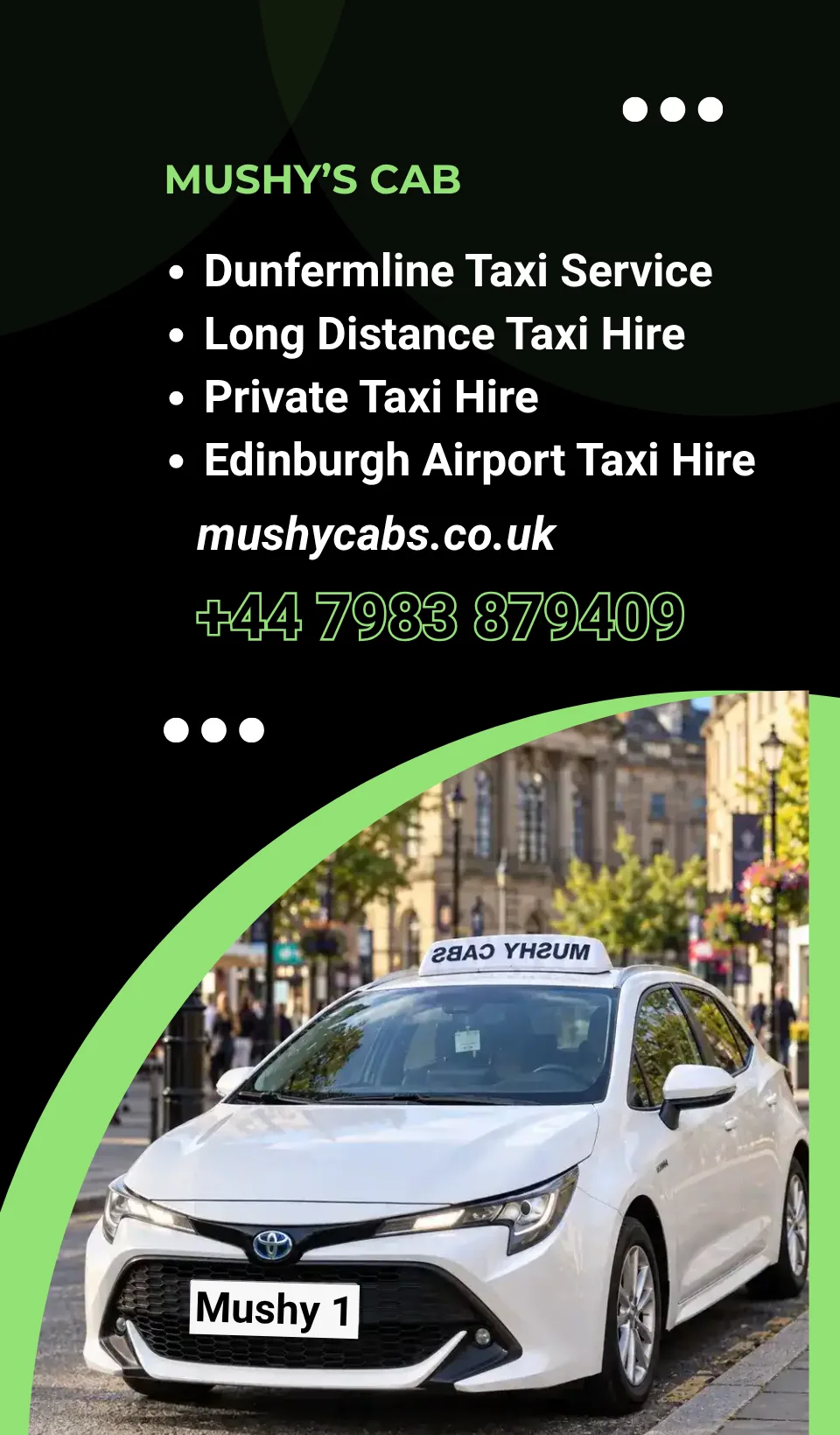 Dunfermline Long Distance Taxi Service - mushycabs.co.uk